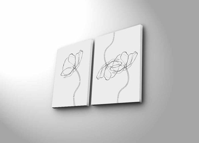 Wallity Lienzo Decorativo Multicolor 2P3040CIZC-03 (2 Piezas)